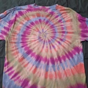 Cotton handmade size 2X spiral tie dye t-shirt